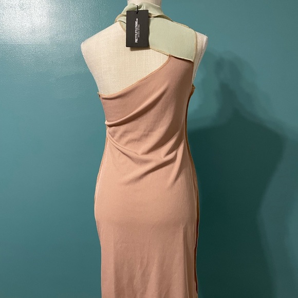 Mid/maxi bodycon one-shoulder dress. NWT. - Picture 3 of 5
